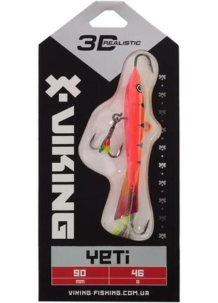 Балансир viking fishing yeti ice jig 90mm 46.0g #15 pink moon2 фото