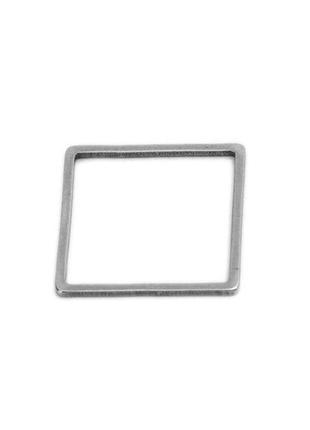Конектор finding цельное квадратное большое кольцо сталлистый нержавеющая сталь 16 мм х 16 мм