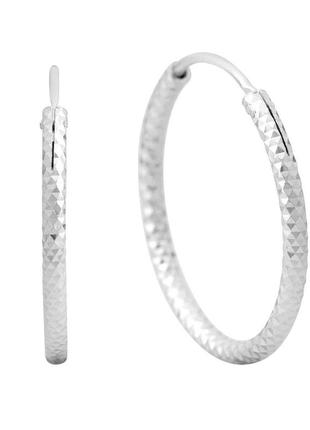 Срібні сережки високої якості без каменів (2144052)