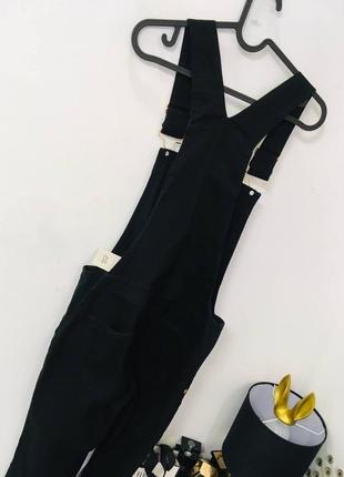Чорний джинсовий комбінезон для вагітних river island mamma maternity collection м4 фото