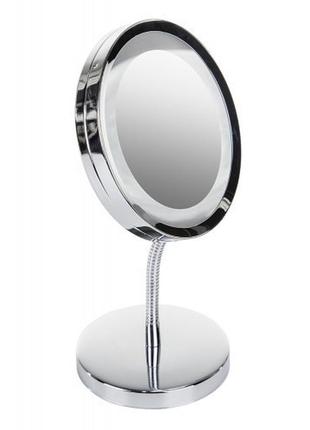 Дзеркало для макіяжу led 3x zoom adler ad-2159