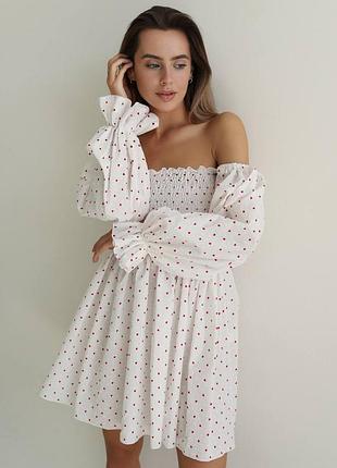 Муслінова сукня в сердечко