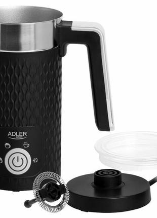 Спінювач для молока adler ad-4494-black 500 вт чорний