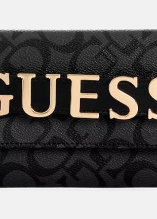 Кошелек-клатч guess tenerife logo fold-over clutch 14509437/a8947238 черный