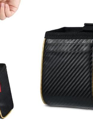 Автомобільний тримач remax car seat storage bag cs-02 black carbon
