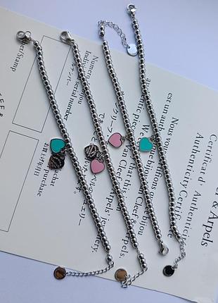 Браслет тиффани с розовым сердцем tiffany7 фото