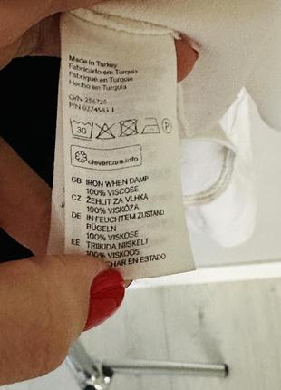 Белая рубашка с манжетами h&m3 фото