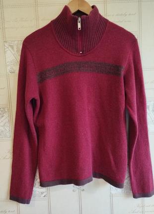 Trussardi италия тёплый полушерстяной свитер джемпер пуловер, ворот под горло