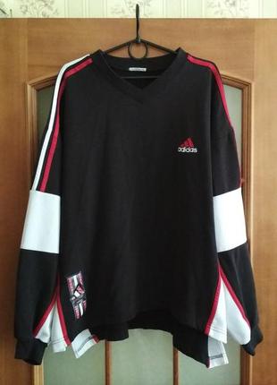 Мужской винтажний свитшот кофта adidas vintage (l-xl) оригинал редкая модель