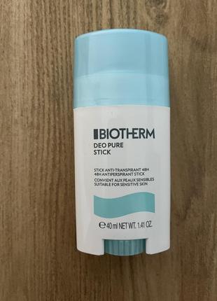 Дезодорант-стик biotherm deo pure 40ml