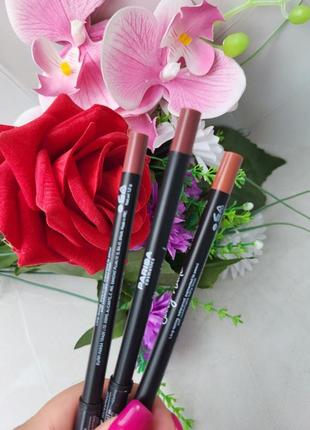 Набір гелевих олівців для губ parisa cosmetics stay matte ( 3 шт)