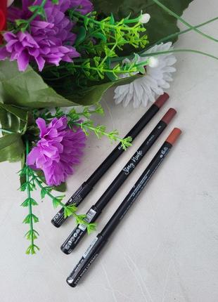 Набір гелевих олівців для губ parisa cosmetics stay matte ( 3 шт)2 фото