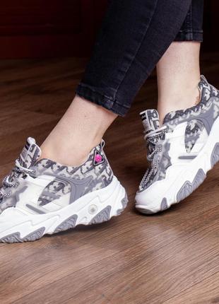 Кросівки жіночі fashion rat 2468 37 розмір 23 см сірий