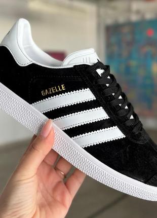 Adidas gazelle black/white 36