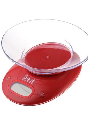 Весы кухонные erstech eks-5181-red 5 кг