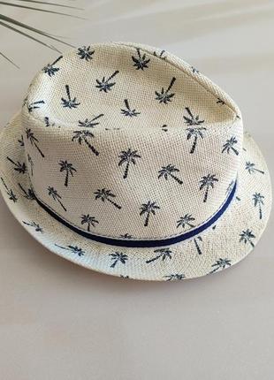 Соломенная шляпа h&amp;m с пальмами
