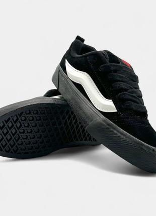 Кроси кросовки кроссовки кроси кросівки vans knu skool black white ванс кну скул