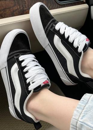 Кроси кросовки кроссовки кроси кросівки vans knu skool black white ванс кну скул