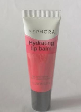 Sephora hydrating lip balm увлажняющий бальзам для губ в оттенке 3 cherry, 10 гр.