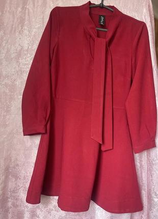 Платье бренда maryley с длинным рукавом,цвет бордо