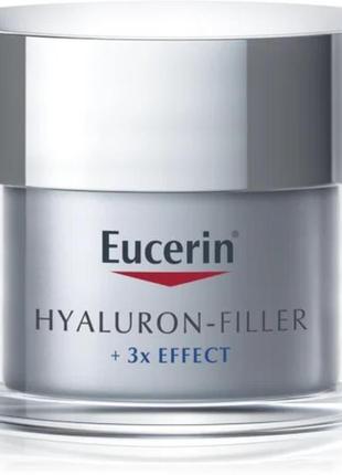 Нічний крем проти зморшок для всіх типів шкіри eucerin hyaluron-filler night