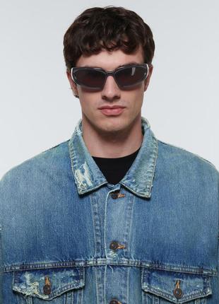 Трендовые очки в стиле balenciaga swift oval-frame sunglasses