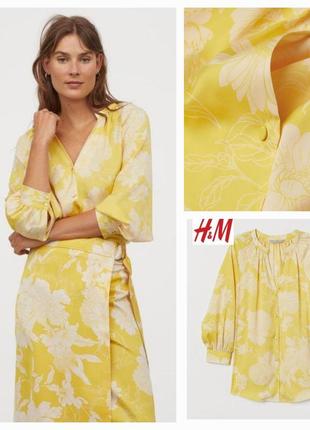 Роскошная сатиновая блуза, рубашка,h &amp; m