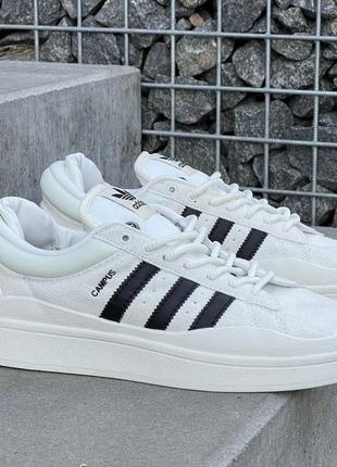 Adidas campus x bad bunny white black нюанс401 фото