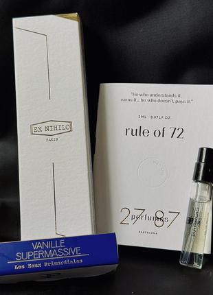 Пробник нішевого парфуму 27 87 rule of 72 (2мл)