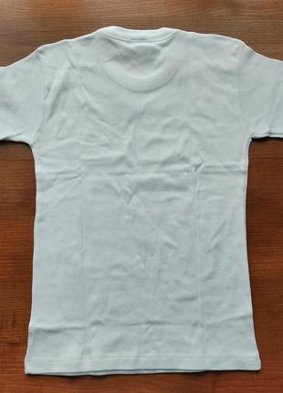 Белая базовая футболка детская подростковая 100% хлопок4 фото