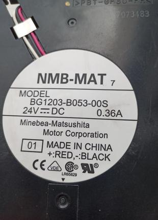 Nmb-mat bg1203-b053-00s dc 24v 0.36a 120x120x32mm 3-проводной вентилятор охлаждения сервера
