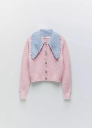 Zara кардиган із відкладним коміром