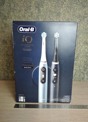 Комплект електричних зубних щіток oral-b io series 7s professional clean duo pack (повний набір)
