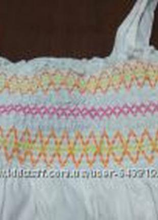 Платье, сарафан, для девочки 4-5лет, хлопок 3