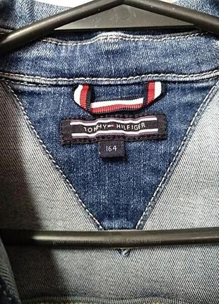 Курточка джинсовая, девочке р.158-164 бренд tommy hilfiger12 фото