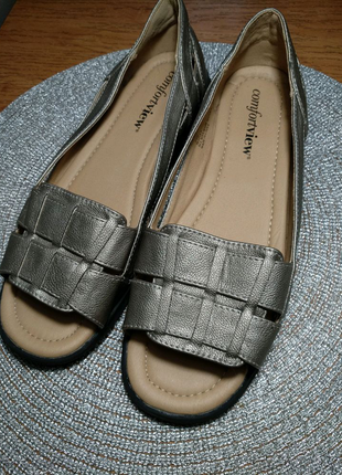 Туфлі босоніжки, із закритою п'ятою, comfort на 37р. ст.24см.