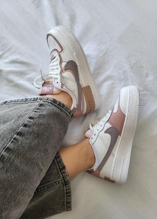 Стильные женские кожаные кроссовки cw2646 nike air force, форсы, натуральная кожа, 36-37-38-39-40-41