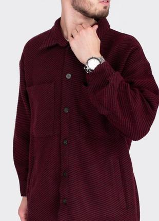 Мужская теплая рубашка кашемир эко весна демисезон осень