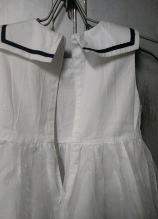 Платье нарядное, девочке на р.122см. белое. orsolini.6 фото