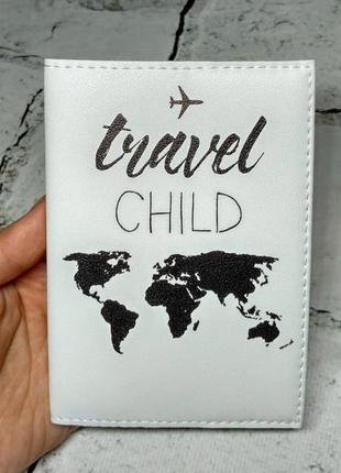 Обложка для загранпаспорта travel child экокожа passporty