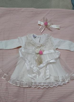 Платье на новорожденных