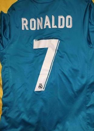 Спорт футбольна оригінал футболка adidas  реал мадрид  2017/18 ronaldo .м2 фото