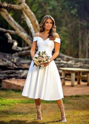 Весільна сукня міді, сукня на розпис