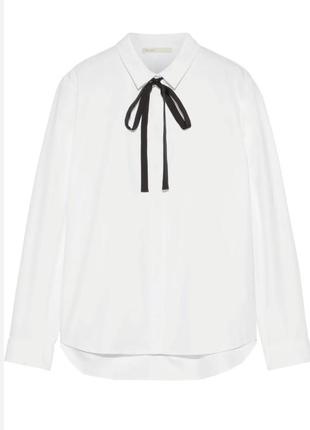 Белая базовая рубашка с ленточкой la linga  германия