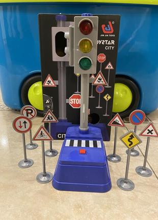 Игровой набор игровой citi traffic светофор и дорожные знаки