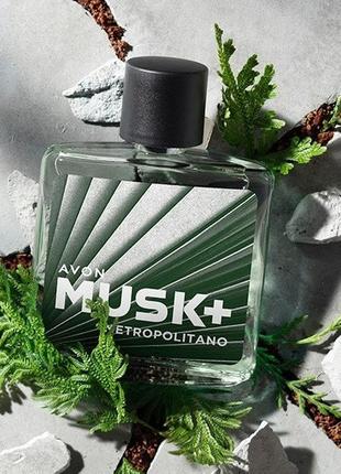 Musk metropolitano, 75 мл. чоловічий аромат avon