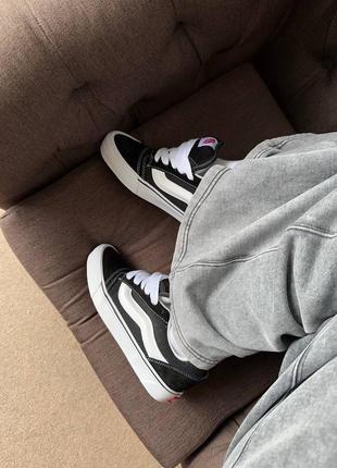 Кеди vans knu skool black white