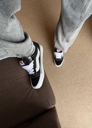 Кеди vans knu skool black white