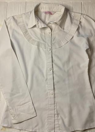 Рубашка шкільна біла для дівчинки