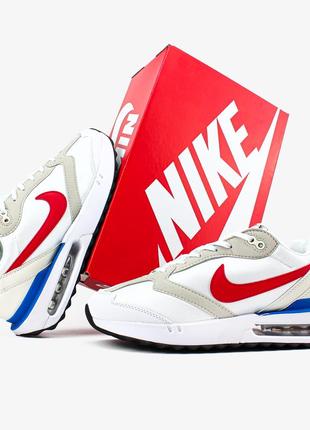 Мужские кроссовки nike air max dawn "white blue red"